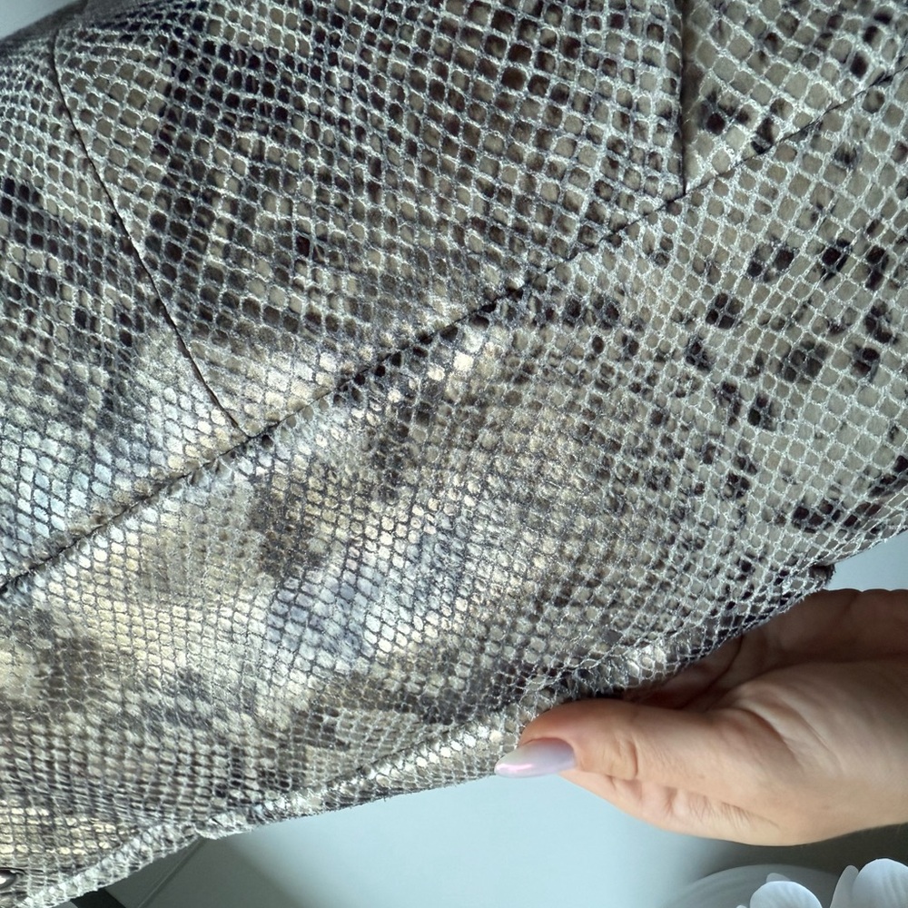 Coach Vintage Python Embossed Leather Carryall To… - image 6